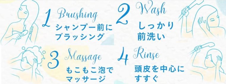 haruシャンプー　使い方